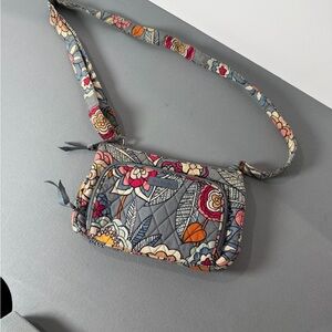 Vera Bradley quilted cotton crossbody bag in the Tropical Evening floral pattern